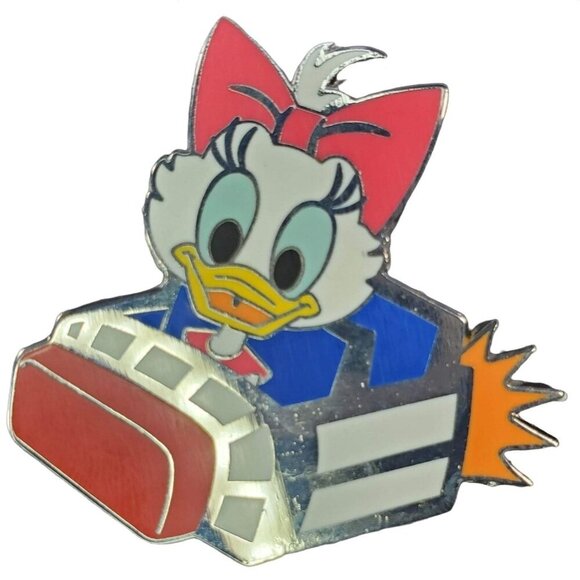 Disney Daisy Duck Trading Pin Baby Rocket Ride Lapel Pin Brooch Jewelry Badge - Picture 1 of 5